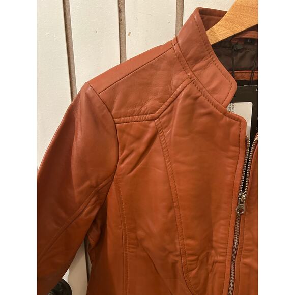 Decrum Amy Genuine Leather Jacket Size L NWT - Picture 4 of 8